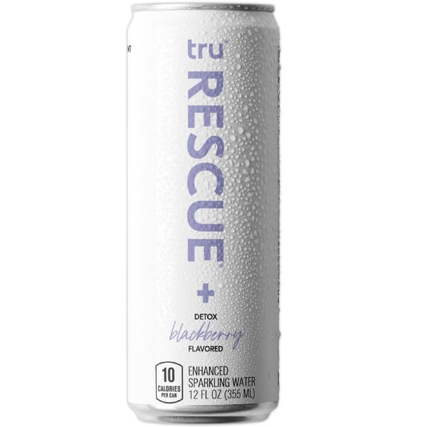 Energy & Sports Drinks Tru Rescue Seltzer, Blackberry, Enhanced Sparkling Drink hero