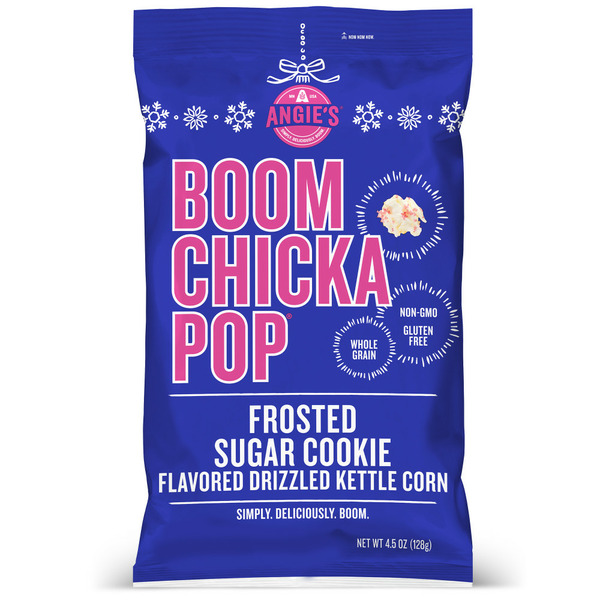 Popcorn & Jerky Angie's BOOMCHICKAPOP Frosted Sugar Cookie Flavored Kettle Corn hero