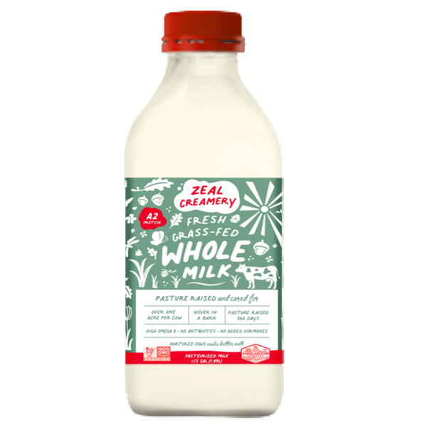 Milk Zeal Creamery Fresh Grass-Fed Whole Milk hero