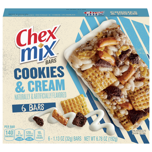 Breakfast Bars & Pastries Chex Mix Bars, Cookies & Cream hero