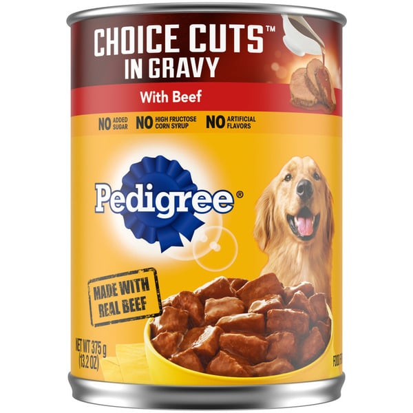 Water, Seltzer, Sparkling Water Pedigree Choice Cuts in Gravy Adult Canned Soft Wet Dog Food Beef hero