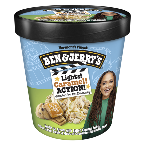 Ice Cream & Ice Ben & Jerry's Lights! Caramel! Action!™ Vanilla Ice Cream Pint hero