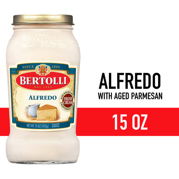 Pasta Sauce Bertolli Alfredo Sauce with Aged Parmesan Cheese hero