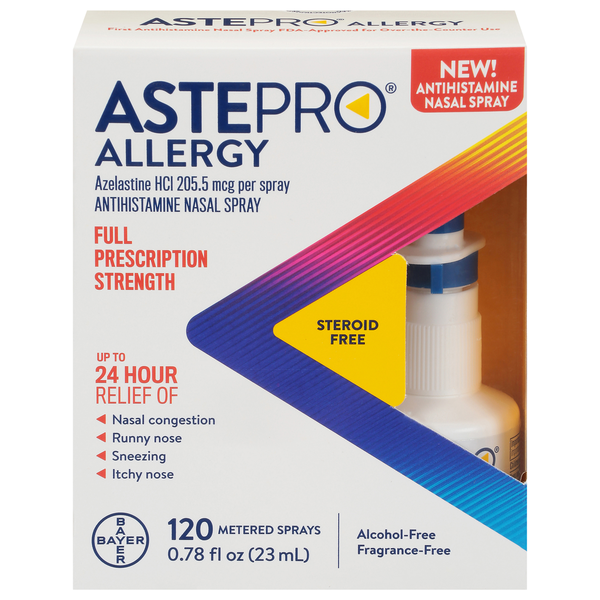 Astepro Nasal Spray, Antihistamine, Full Prescription Strength, Allergy hero