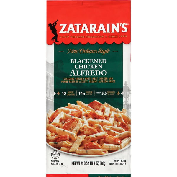 Frozen Meals Zatarain's Frozen Blackened Chicken Alfredo hero