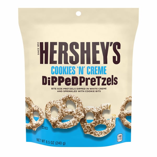 Candy & Chocolate Hershey's Cookies 'n' Creme Dipped Pretzels hero