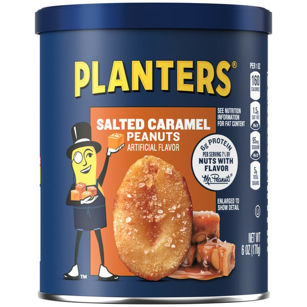 Nuts, Seeds & Dried Fruit Planters Salted Caramel Peanuts hero