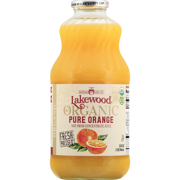 Refrigerated Lakewood Juice, Organic, Pure Orange hero