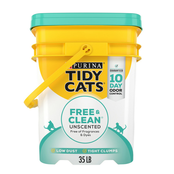 Cat Food & Care Purina Tidy Cats Clumping Cat Litter, Free & Clean Unscented Multi Cat Litter hero