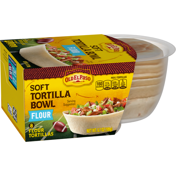 Latino Foods Old El Paso Soft Tortilla Bowls, Flour hero