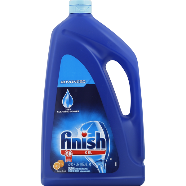 Dish Detergents Finish Detergent, Automatic Dishwasher, Gel, Orange Scent hero