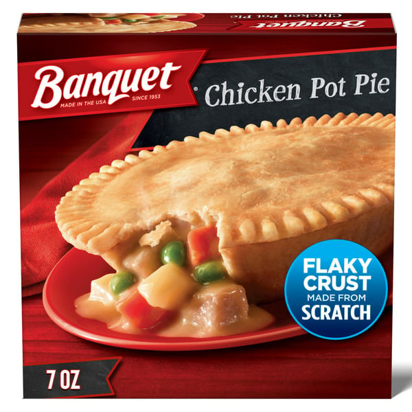 Frozen Meals Banquet Chicken Pot Pie Frozen Pot Pie Dinner hero