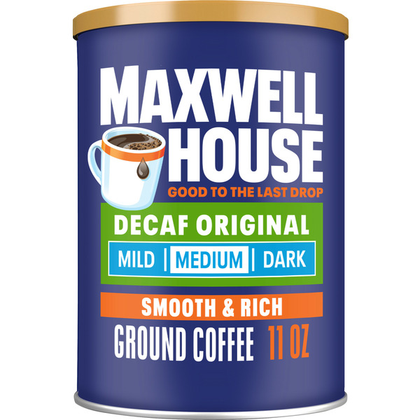 Coffee Maxwell House The Original Roast Decaffeinated Medium Roast Ground Coffee hero