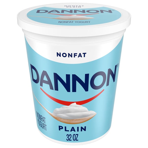 Yogurt Dannon Plain Nonfat Yogurt Quart hero