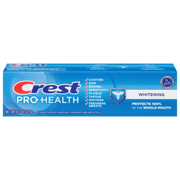 Oral Hygiene Crest Toothpaste, Fluoride, Whitening hero