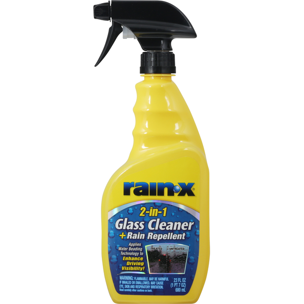 More Household Rain Glass Cleaner + Repellent, 2-in-1 hero