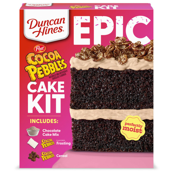 Baking Supplies & Decor Duncan Hines EPIC Cocoa Pebbles Cake Kit hero