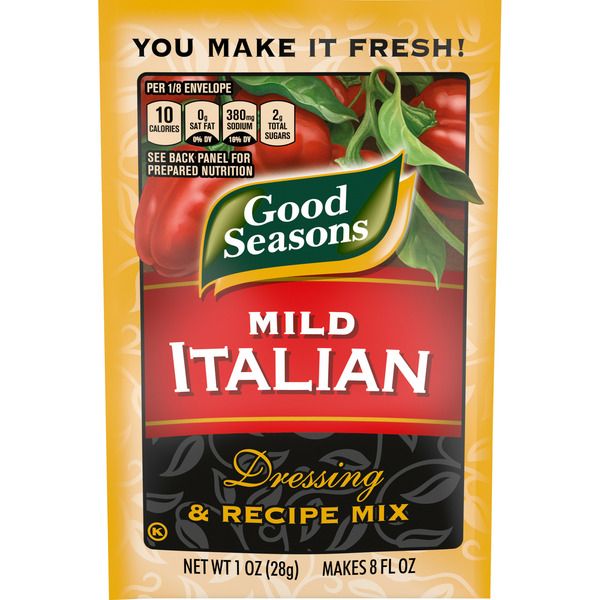 Salad Dressing & Toppings Good Seasons Mild Italian Dressing & Recipe Seasoning Mix hero