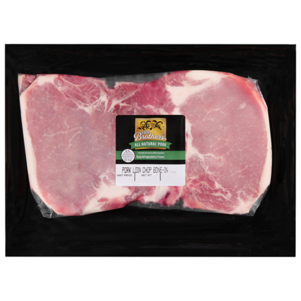 Packaged Meat Prairie Fresh Flavor Seal Natural Bone-In Center Cut Loin Rib Pork Chops hero