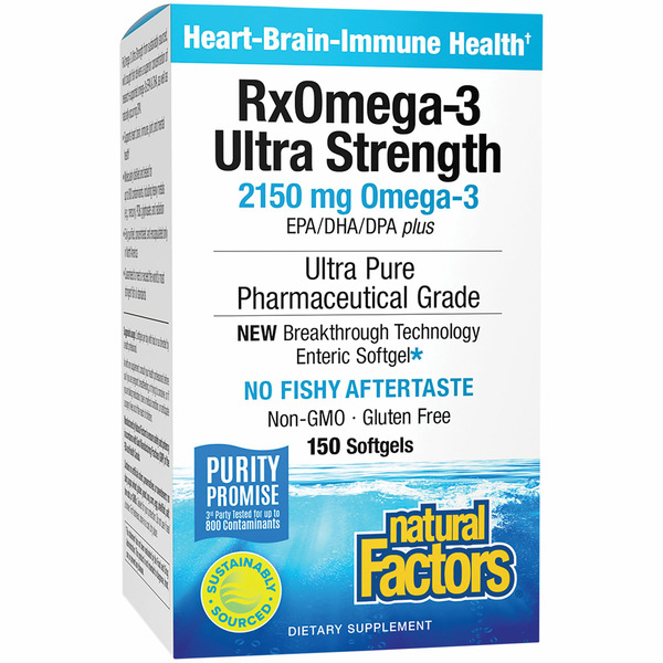 Fish Oil & Omegas Natural Factors Rxomega-3 Ultra Strength hero