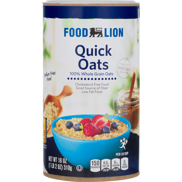 Hot Cereal & Pancake Mixes Food Lion Quick Oats hero