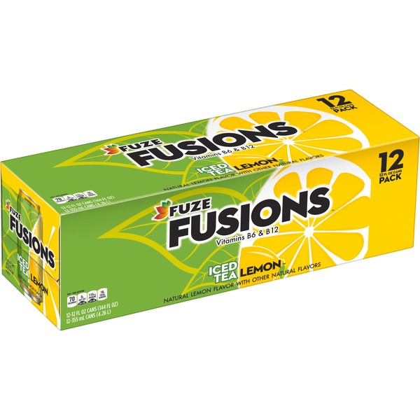 Tea FUZE Iced Tea Lemon Bottle With Vitamins B6 And B12 hero