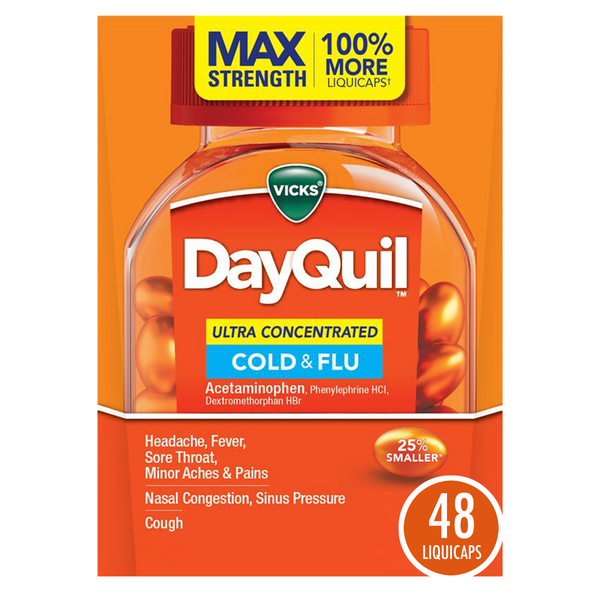 Cold, Flu & Allergy Vicks DayQuil Ultra Concentrated Cold and Flu Medicine hero