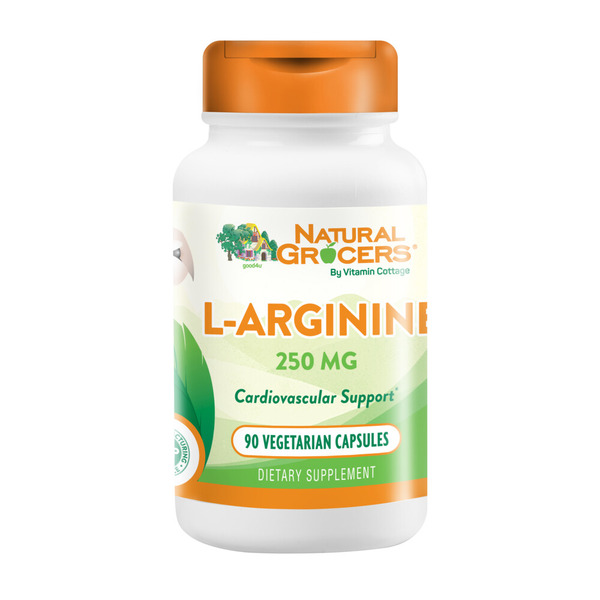 Dietary Supplements Natural Grocers 250mg L-Arginine Vegetarian Capsules hero