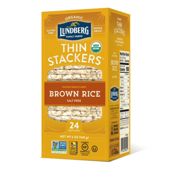 Chips & Pretzels Lundberg Family Farms Organic Thin Stacks, Salt-Free hero