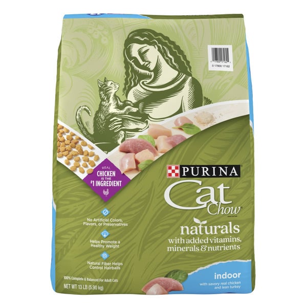 Cat Food Purina Cat Chow Hairball, Healthy Weight, Indoor, Natural Dry Cat Food, Naturals Indoor hero