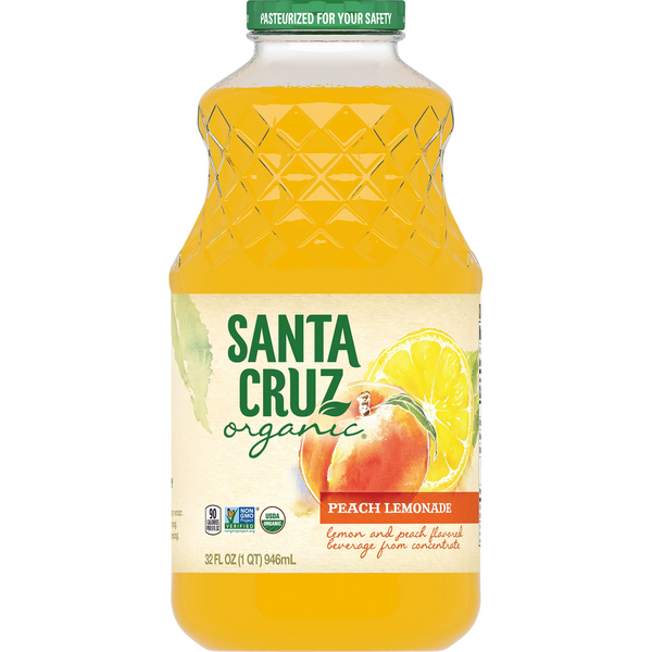 Juice & Nectars Santa Cruz Organic Peach Lemonade hero