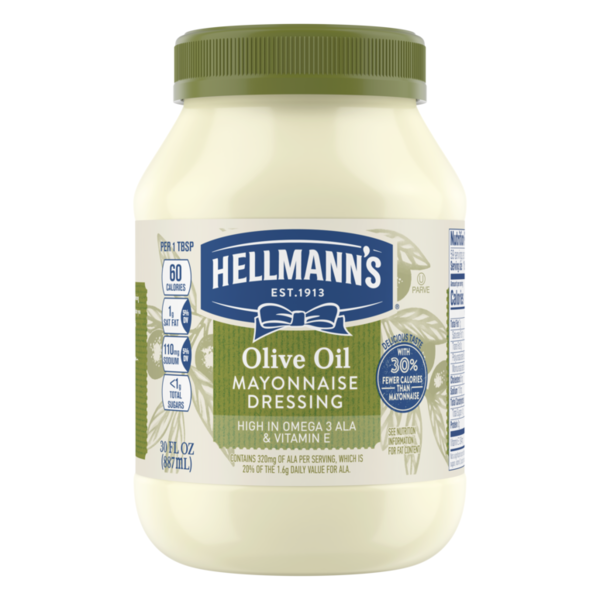 Condiments Hellmann's Mayonnaise Dressing with Olive Oil Mayo hero