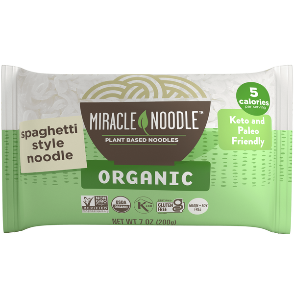 Dry Pasta Miracle Noodle Organic, Gluten Free, One Gram Net Carbs Shirataki, Spaghetti hero