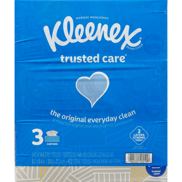 More Household Kleenex Tissues, 2-Ply hero