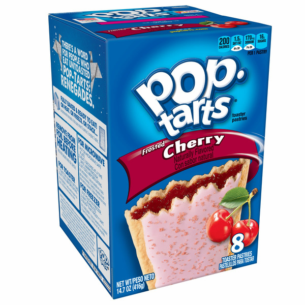 Breakfast Bars & Pastries Pop-Tarts Toaster Pastries, Breakfast Foods, Frosted Cherry hero