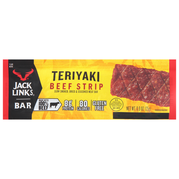 Popcorn & Jerky Jack Link's Beef Strip Bar, Teriyaki hero