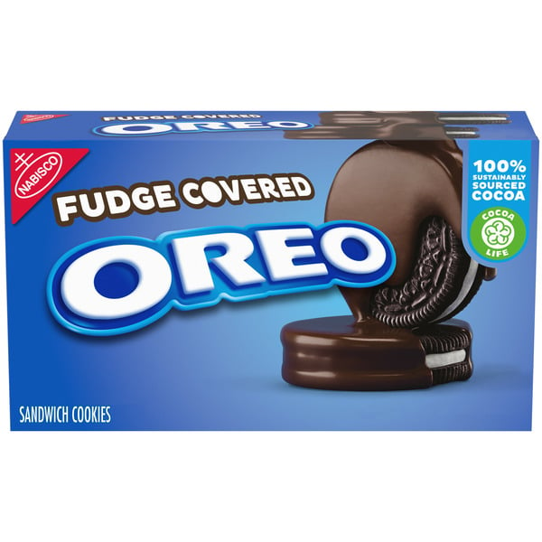 Cookies & Cakes Oreo Fudge Covered Chocolate Sandwich Cookies hero