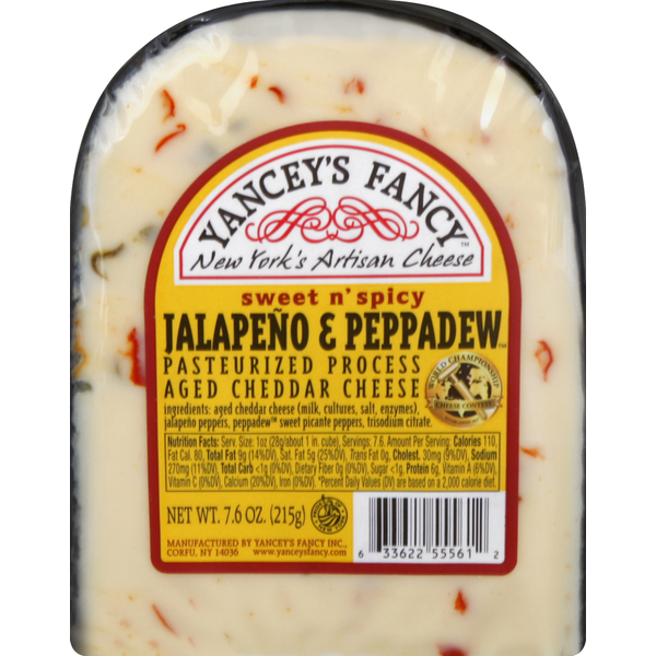 Packaged Cheese Yancey's Fancy Cheese, Sweet n' Spicy Jalapeno & Peppadew hero