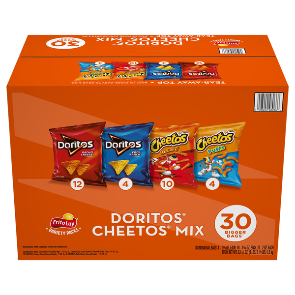 Chips & Pretzels Frito Lay Doritos Cheetos Mix, Bigger Bags hero