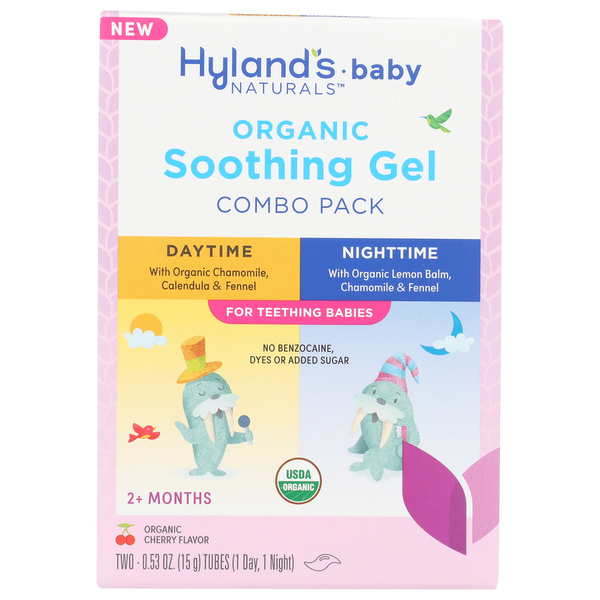 Hyland's Baby Organic Soothing Gel Day/Night Combo Pack hero