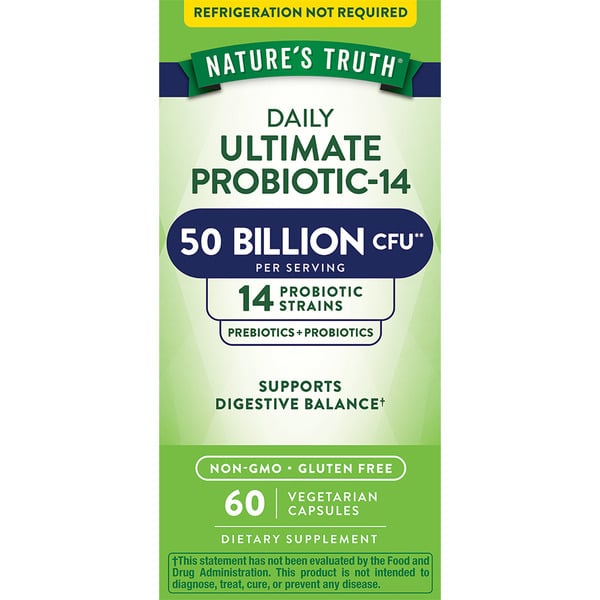 Vitamins & Supplements Nature's Truth Probiotic 50 Billion, Veggie Capsules hero