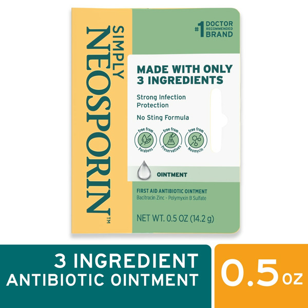 Muscles, Joints & Pain Relief NEOSPORIN Simply Formula 3-Ingredient Antibiotic Ointment hero