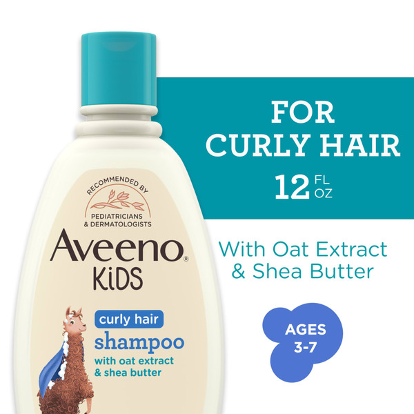 Hair Care Aveeno Kids Curly Hair Shampoo, Hypoallergenic hero