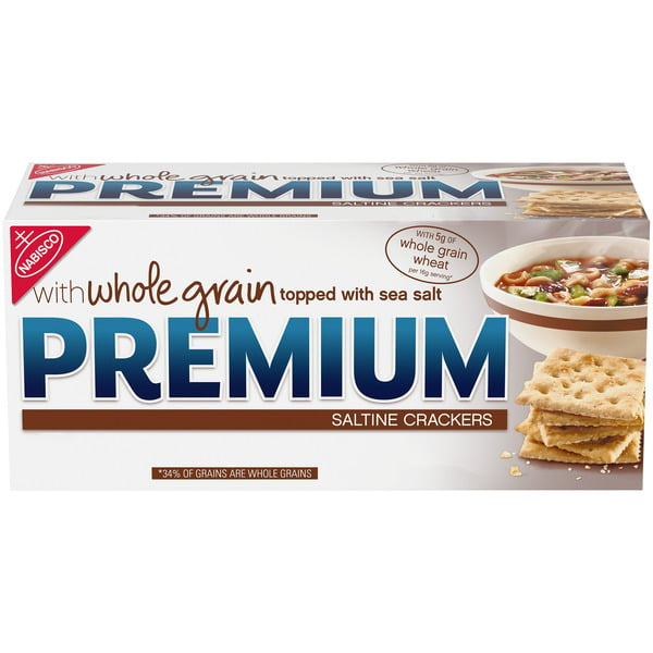 Crackers Premium Saltine Crackers With Whole Grain Wheat hero