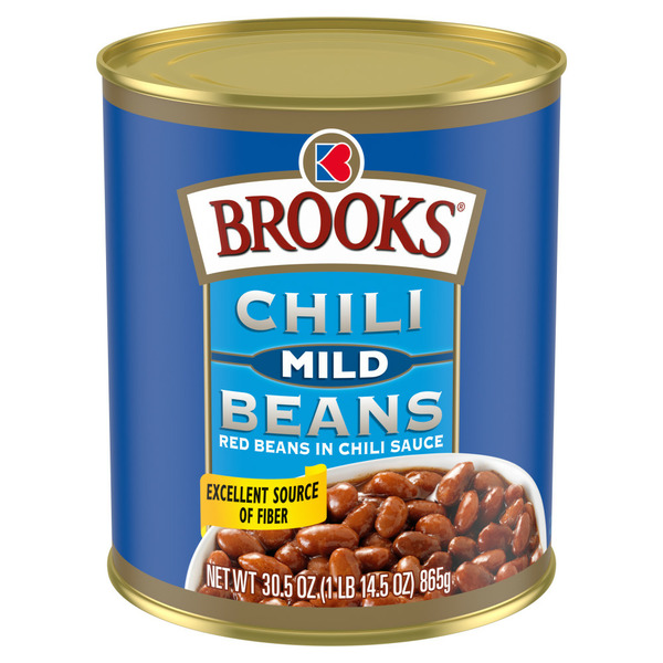 Canned Meals & Beans Brooks Mild Chili Beans, Canned Red Beans hero