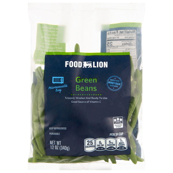 Packaged Produce & Salad Food Lion Green Beans hero