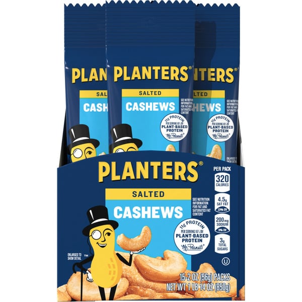 Pantry Planters Salted Cashews hero