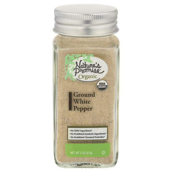 Baking Ingredients Nature's Promise White Pepper, Ground hero