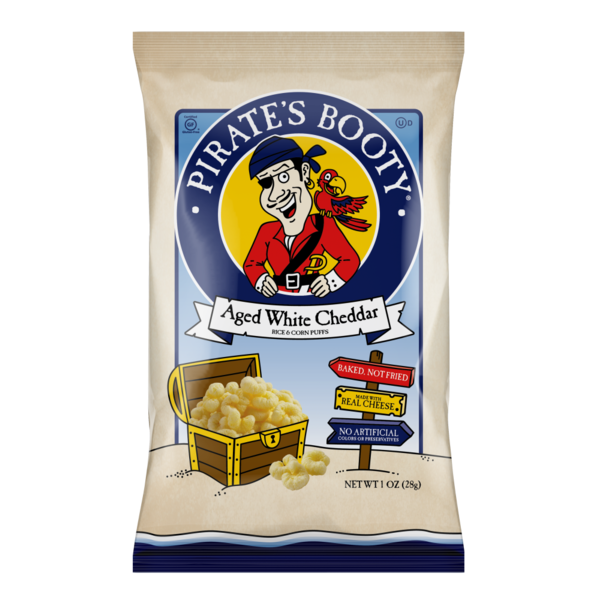 Popcorn & Jerky Pirate's Booty Aged White Cheddar hero