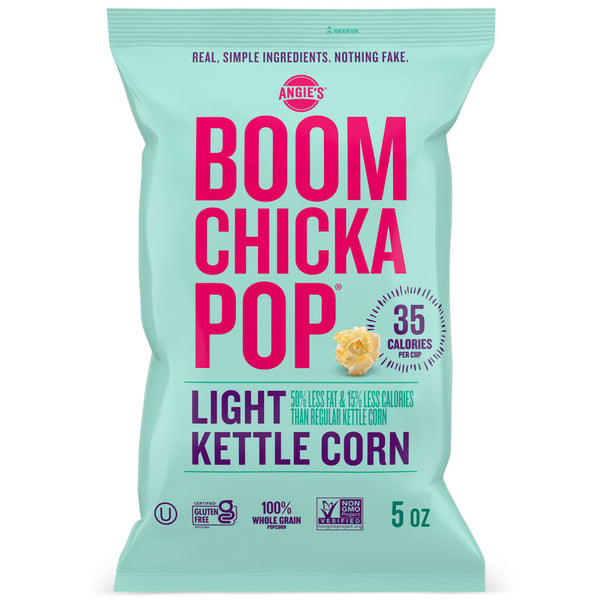 Popcorn, Puffs & Jerky Angie's BOOMCHICKAPOP Light Kettle Corn Popcorn hero